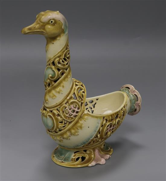 A Zsolnay model of a duck height 22cm